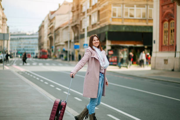 istock Young woman on vacations 1384909034