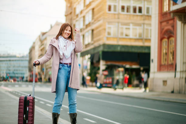 istock Young woman on vacations 1384909215