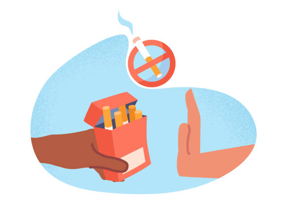 금연 개념 - smoking issues illustrations stock illustrations