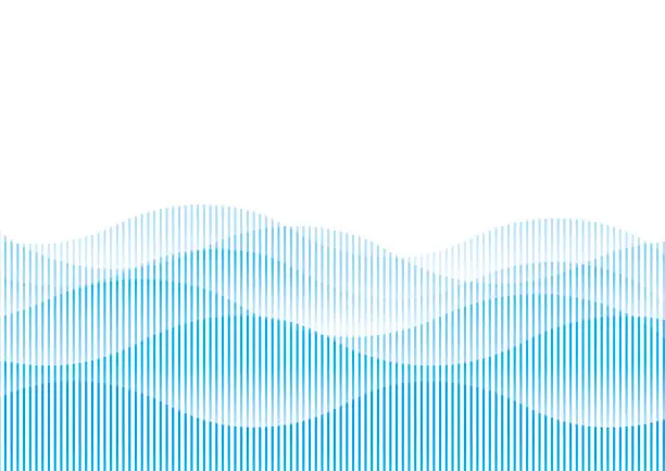 Vector illustration of Stripe wave background