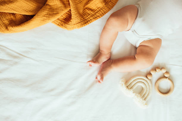 istock Baby wooden toy playing 1384947028