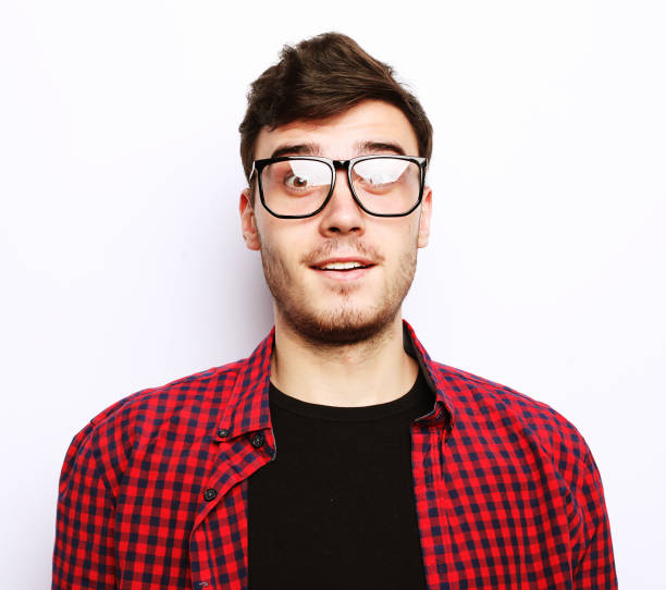 istock beautiful young man wearing glasses 1384951351