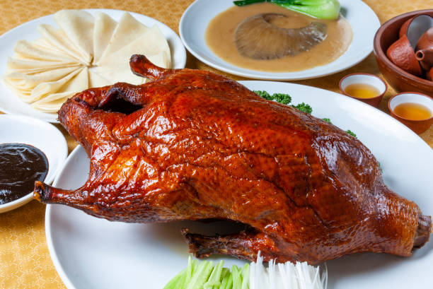 istock Peking duck and shark fin 1384954163