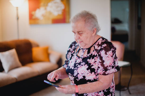 istock Senior Woman Relaxing at Home 1384961330