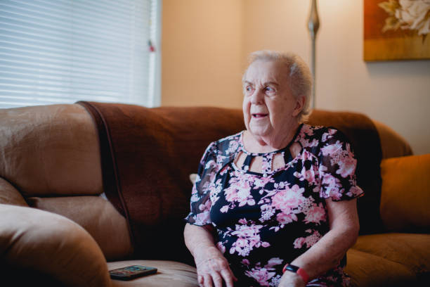 istock Senior Woman Relaxing at Home 1384962073