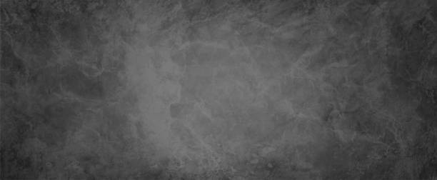 illustrations, cliparts, dessins animés et icônes de vecteur de fond de texture noire, vieux design texturé grunge vintage marbré gris, papier noir antique ou mur de roche en motif sombre industriel - chrome backgrounds abstract metal