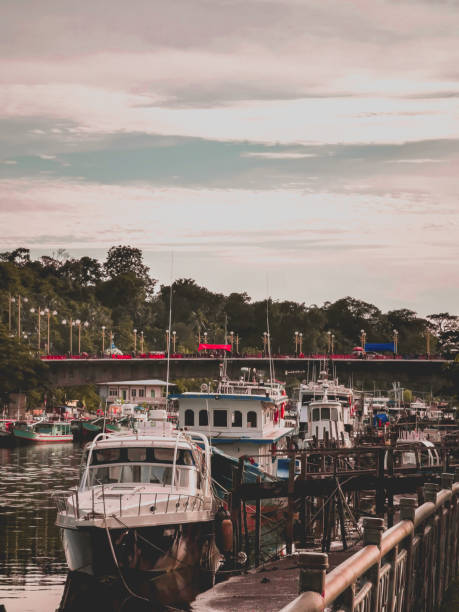 istock Group of vintage ship at the old town 1384964583