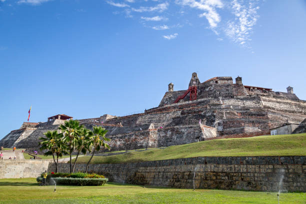 カスティーリョサン・フェリペ・カルタへナバラハスのコロンビア - military fort ストックフォトと画像