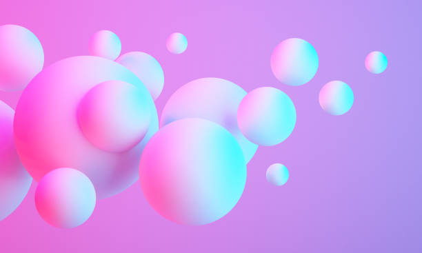 istock 3d colorful sphere ball on background ,abstract 3d background 1384986934
