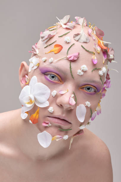istock Beautiful woman with alopecia 1384992975