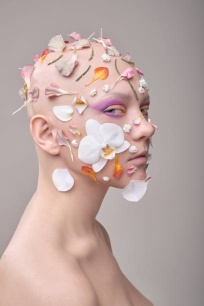 istock Beautiful woman with alopecia 1384995739