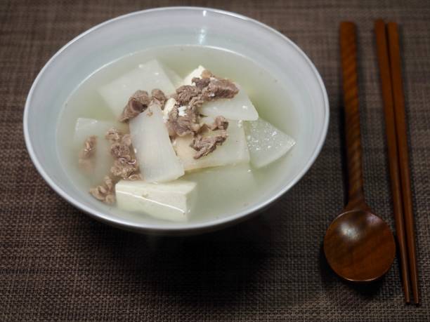 istock Korean food Beef radish soup 1385006920