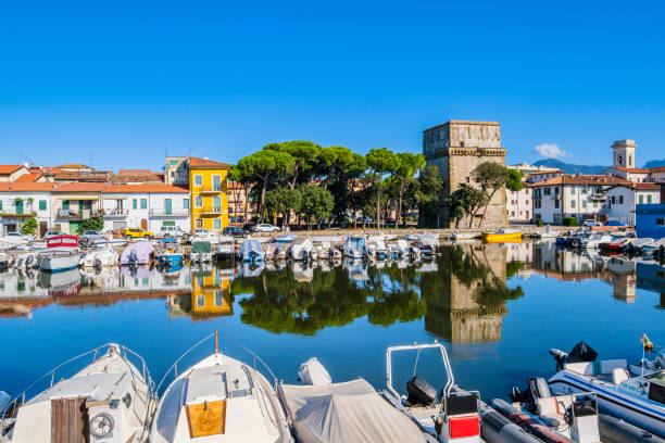 The sixteenth century Torre Matilde is one of the historical evidences of Viareggio, a very popular seaside holiday resort overlooking the Ligurian Sea.