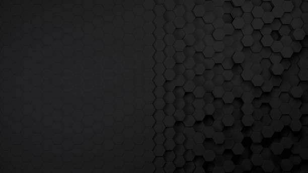 istock 3d hexagon abstract background. Colored grid honeycomb texture digital futuristic surface. Technology, computers, network concept 1385049463