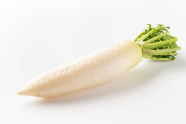 Radish on white background Radish on white background dikon radish stock pictures, royalty-free photos & images