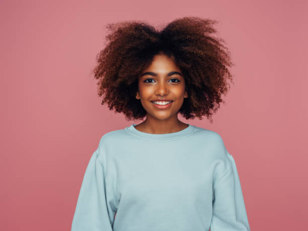 istock Beautiful girl with curly hairstyle 1385063796