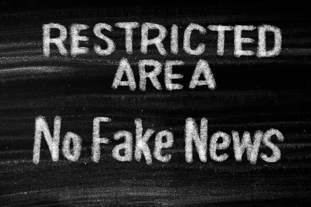 istock Restricted Area No Fake News 1385063942