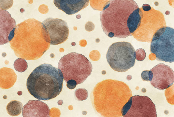 istock Watercolor-style background material with autumn colors 1385064876