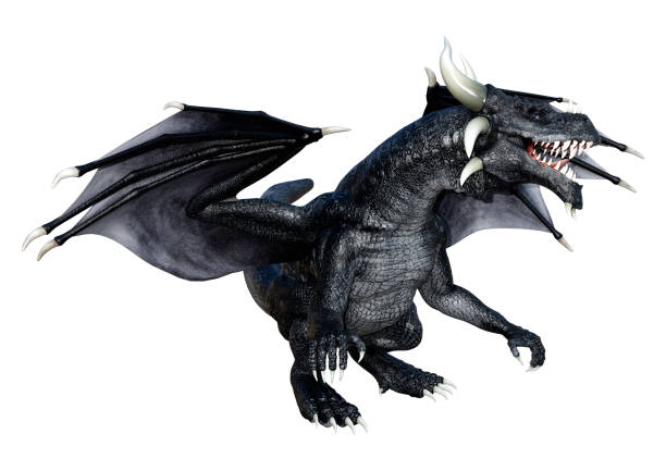 istock 3D Rendering Fairy Tale Dragon on White 1385068811