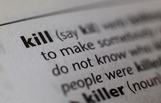 Dictionary word kill