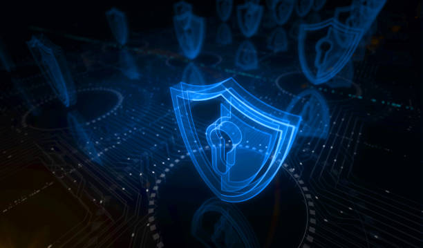 istock Cyber security and digital network protection symbol digital concept 3d illustration 1385076108