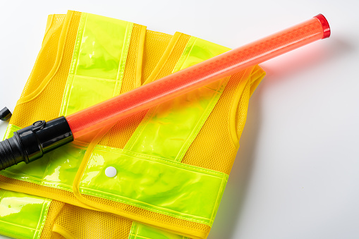 Safety vest and traffic wand