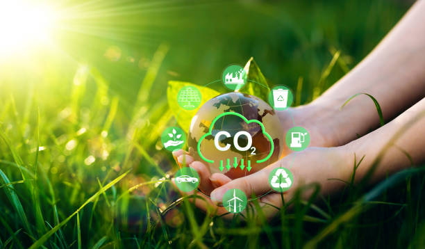 istock Reduce CO2 emission concept.Sustainable development and green business based on renewable energy. Renewable energy-based green businesses can limit climate change and global warming. 1385078385