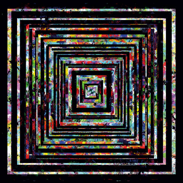 High quality color splash background illustration with lines.
