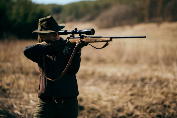istock Young woman hunting 1385080306