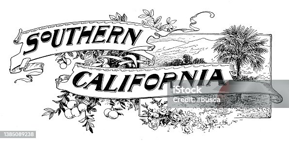 istock Ornate place names: Southern California 1385089238