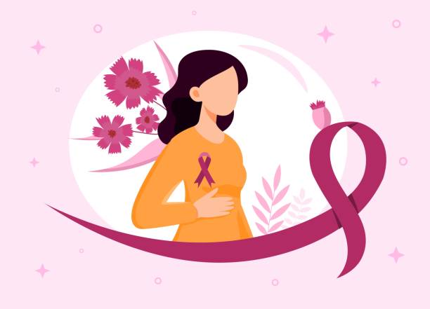 ilustrações de stock, clip art, desenhos animados e ícones de breast cancer awareness month concept - mammogram