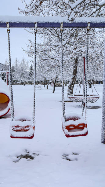 istock beautiful views in the winter children's park 1385092583