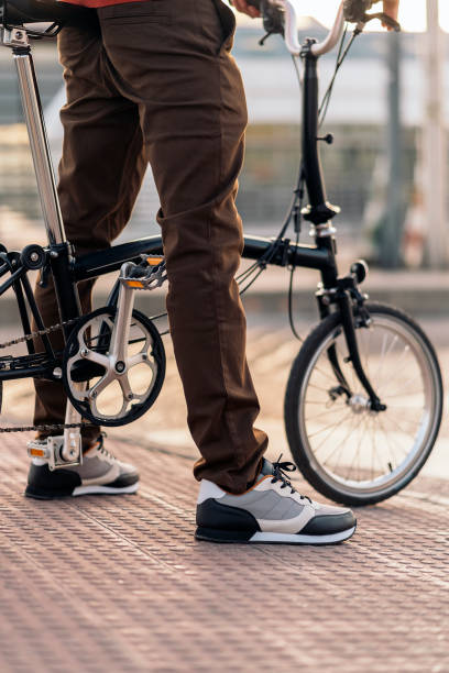 istock Unrecognized Person with Detachable Bike 1385095169