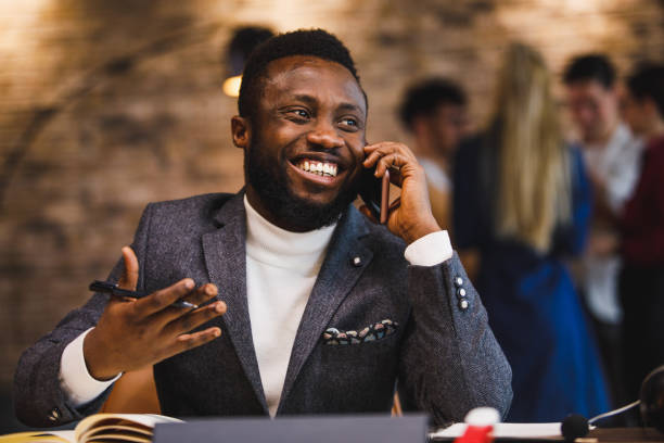 istock Businessman explaining strategy regarding a project during a conference call 1385095378