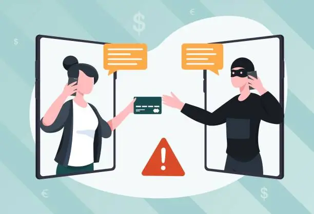 Vector illustration of Cyber crime concept