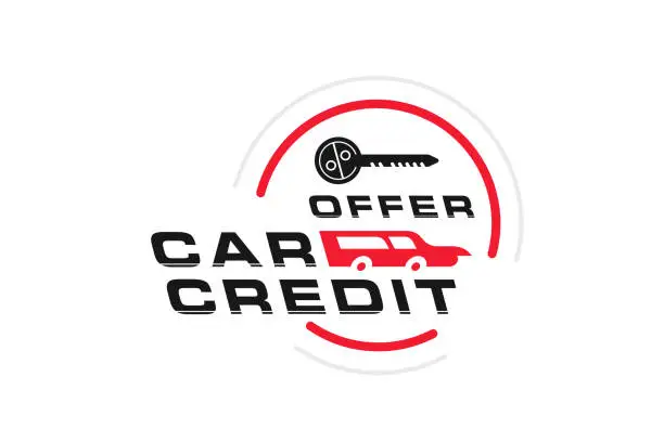 Vector illustration of Offer Car Credit Concept