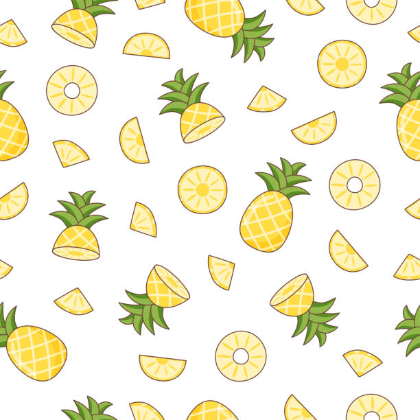 Pineapple Simple Pattern 100+ Pineapplepattern Stock Photos, Pictures & Royalty-Free Images - iStock