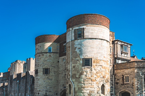 Windsor, UK - 29 Jul 2013: Buildings of Windsor castle in England