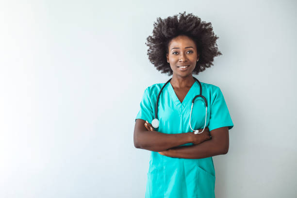 istock Professional good-looking African doctor 1385105150