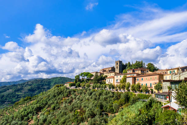 View of Montecatini Alto, a frazione of the famous spa destination Montecatini Terme