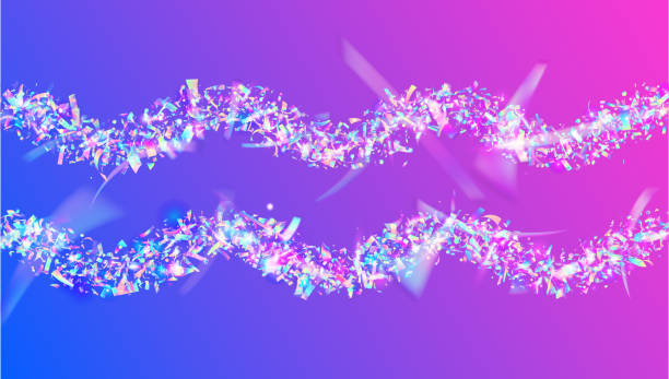 istock Neon Confetti. Blue Blur Sparkles. Unicorn Art. Crystal Foil. Cr 1385120649