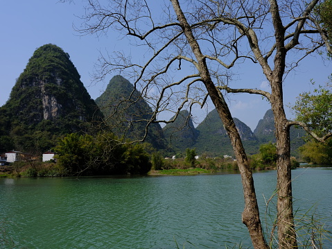 Li River connects Guilin and Yangshuo County