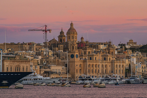 Panoramic view of Malta (Cospicua)