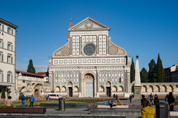 bazylika-santa maria novella - church of santa maria novella zdjęcia i obrazy z banku zdjęć