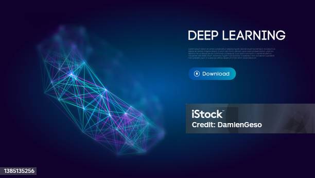 Deep Learning Science Technology Background Network Communication Ai ...
