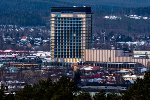 skellefte city - norrland imagens e fotografias de stock
