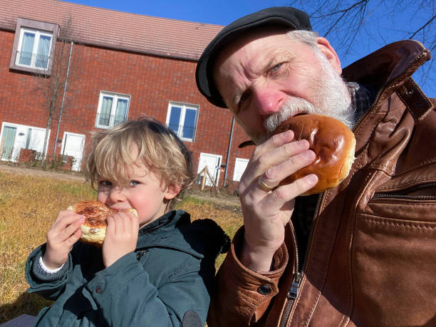 istock Granddad with his grandson 1385159838