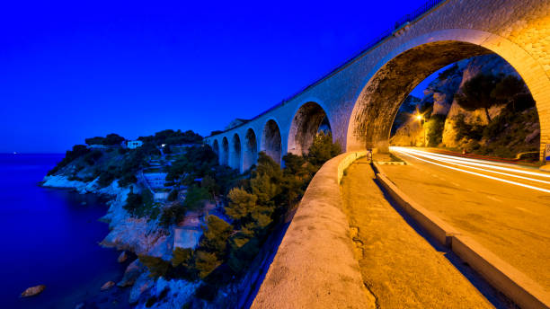 istock Viaduct over the mediterranean sea 1385163938