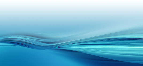 Abstract Blue Background With Smooth Lines
