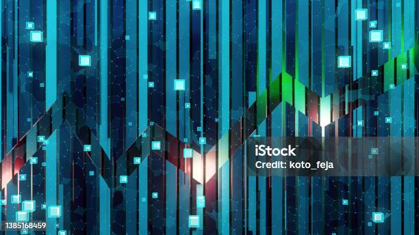 Financial Stock Market Abstract Graph Stock Photo - Download Image Now - Abstract, Success, Stock Market and Exchange